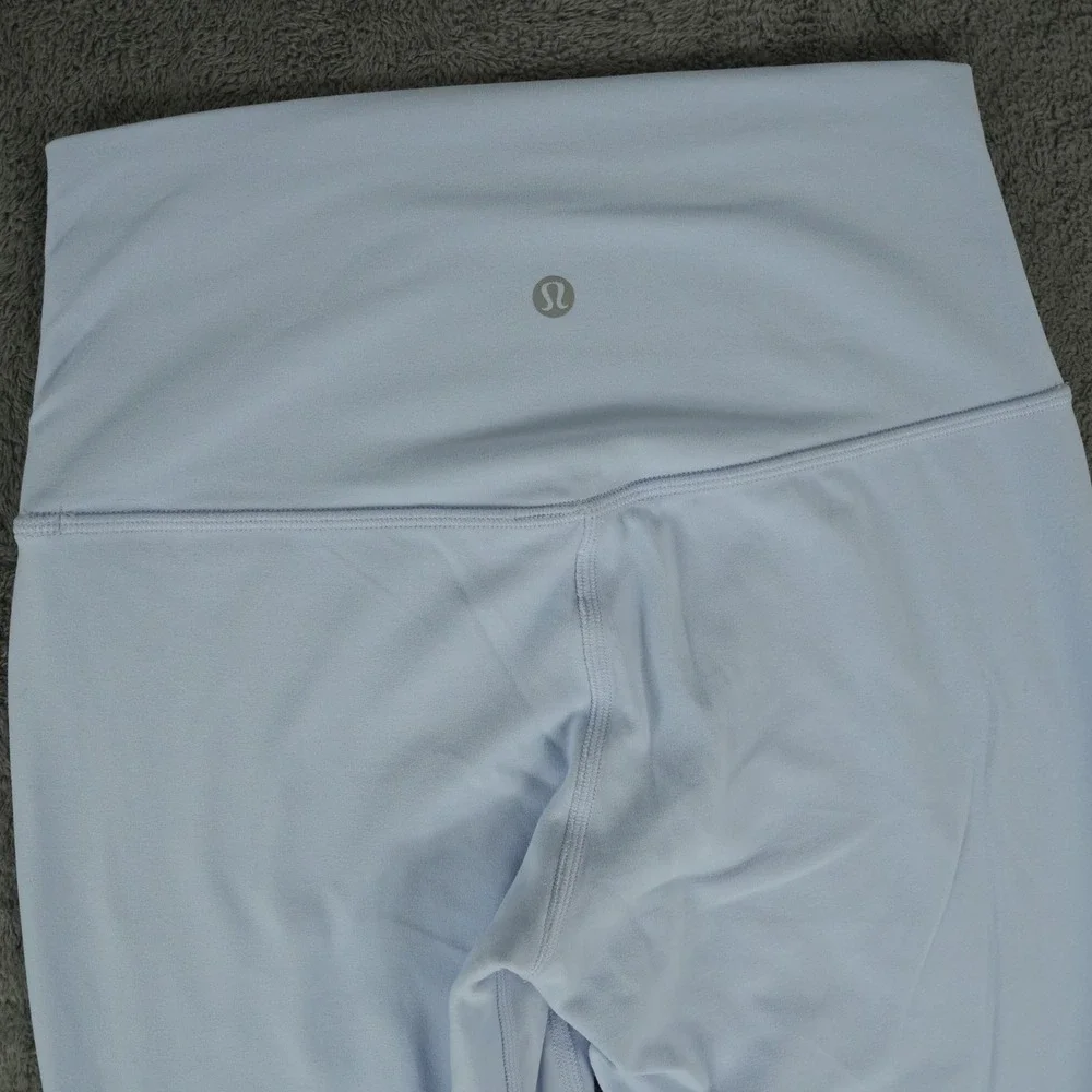 Lululemon Align High-Rise Crop Leggings‎ Womens 6 Light Blue Yoga Pants LW6BGHS